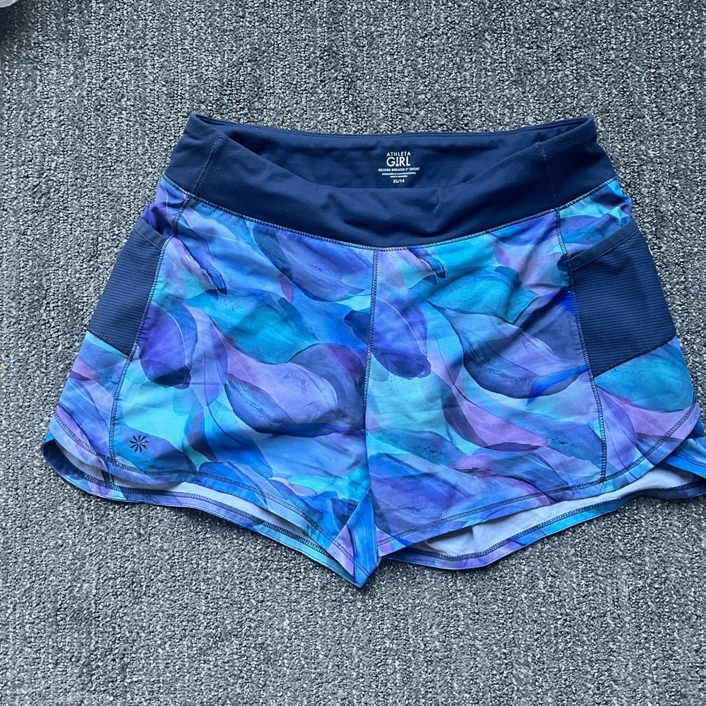 Athleta Girls Shorts Blue Summer Gym Active